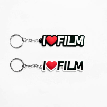 "I ❤️ FILM" Rubber Keychain