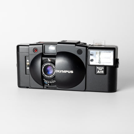 Olympus XA2 (With flash attachment)